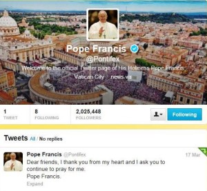 Pope Francis Twitter