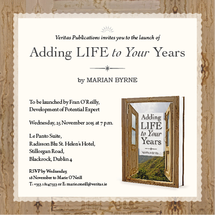 Adding Life To Your Years - an invitation to the launch